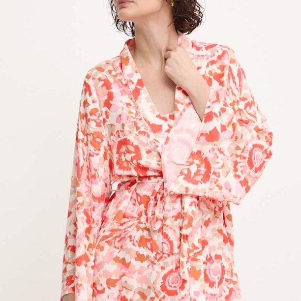 Answear Lab kimono culoarea portocaliu