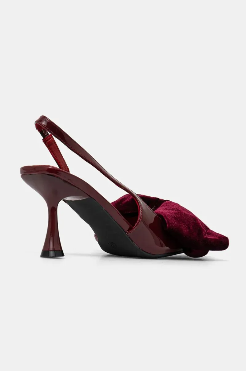 Answear Lab pantofi cu toc culoarea bordo preţ