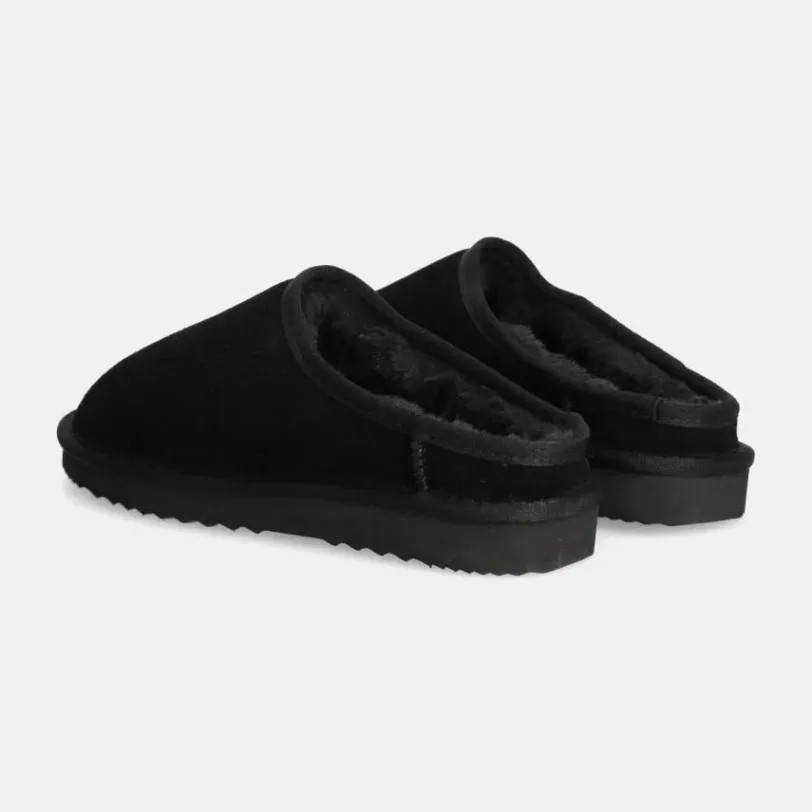 Answear Lab papuci din piele intoarsa culoarea negru preţ