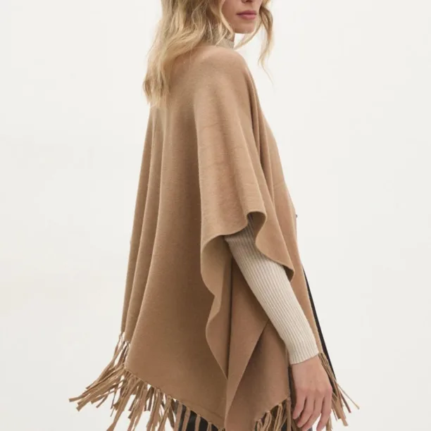 Answear Lab poncho culoarea maro