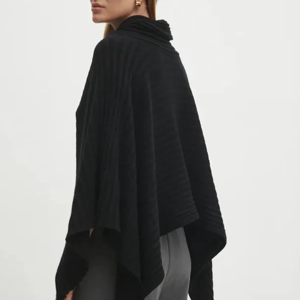 Answear Lab poncho culoarea negru preţ