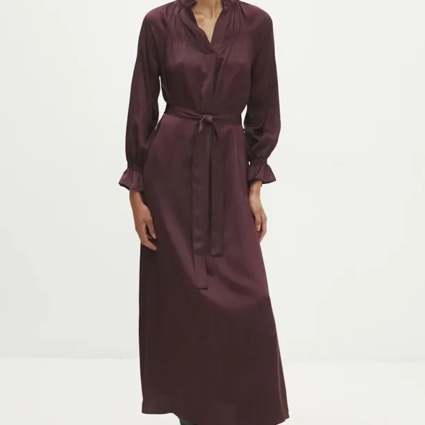 Answear Lab rochie culoarea bordo