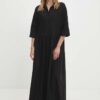 Answear Lab rochie din bumbac culoarea negru