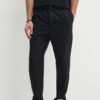 Armani Exchange pantaloni de bumbac culoarea negru