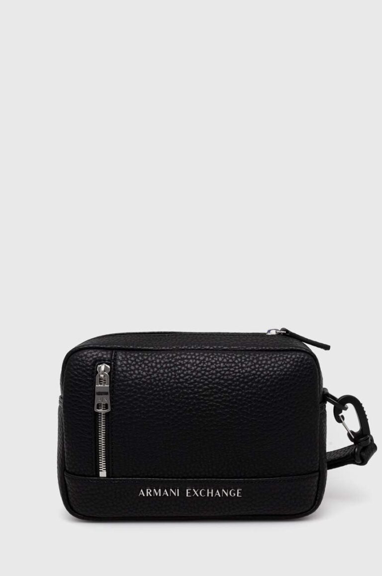 Armani Exchange portfard culoarea negru