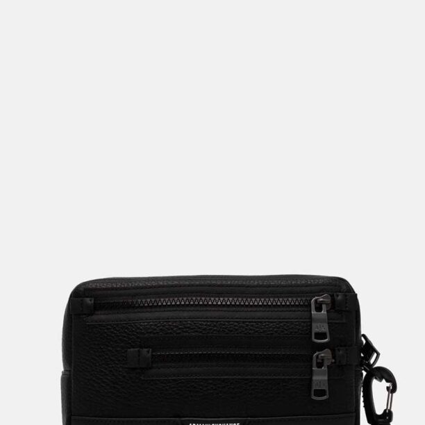 Armani Exchange portfard culoarea negru