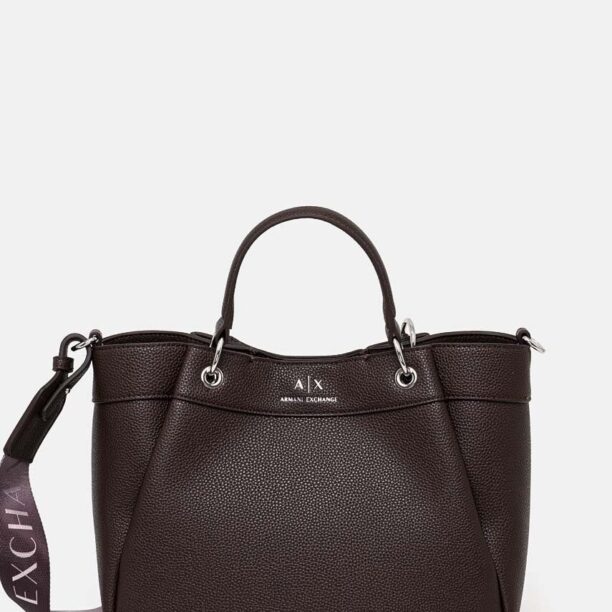 Armani Exchange poseta culoarea maro