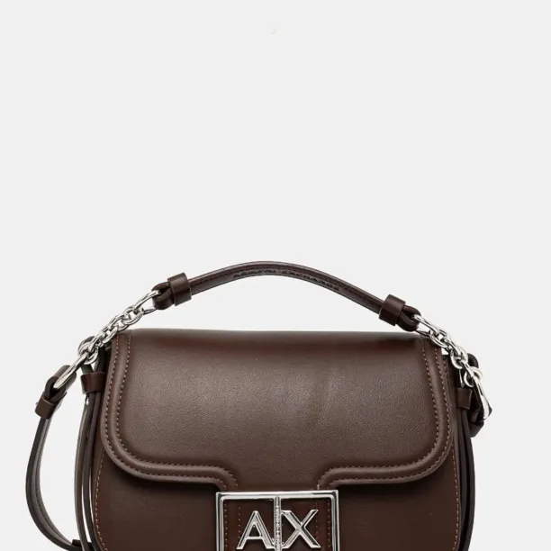 Armani Exchange poseta culoarea maro