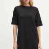 Armani Exchange rochie din bumbac culoarea negru