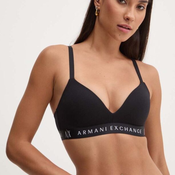 Armani Exchange sutien culoarea negru