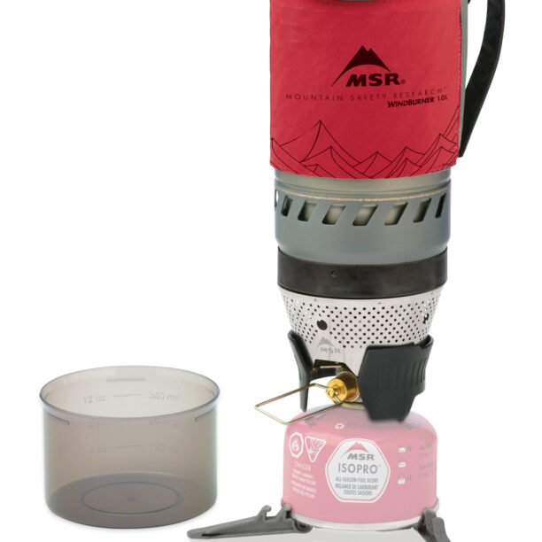 Arzator de voiaj MSR WindBurner Personal Stove System 1.0L - red