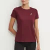 Asics tricou de alergare Core culoarea bordo