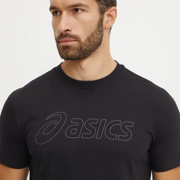 Asics tricou de antrenament culoarea negru