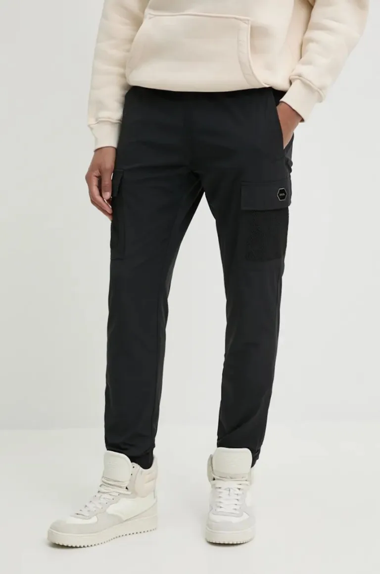 BALR. pantaloni de trening Hexline culoarea negru