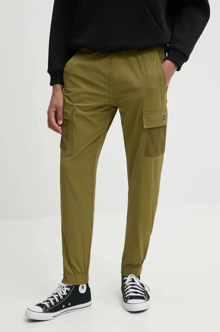 BALR. pantaloni de trening Hexline culoarea verde