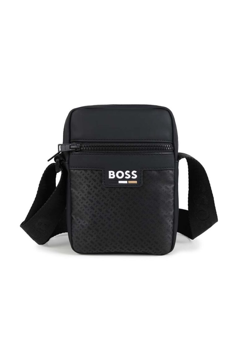 BOSS borseta copii culoarea negru