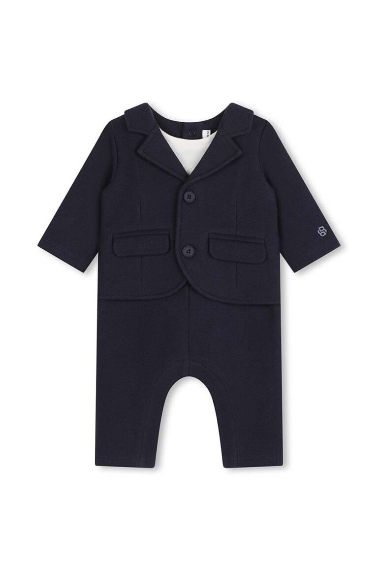 BOSS compleu bebe culoarea albastru marin