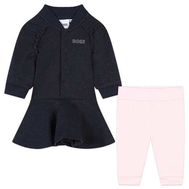 BOSS compleu bebe culoarea albastru marin