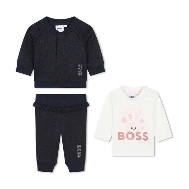 BOSS compleu bebe culoarea albastru marin