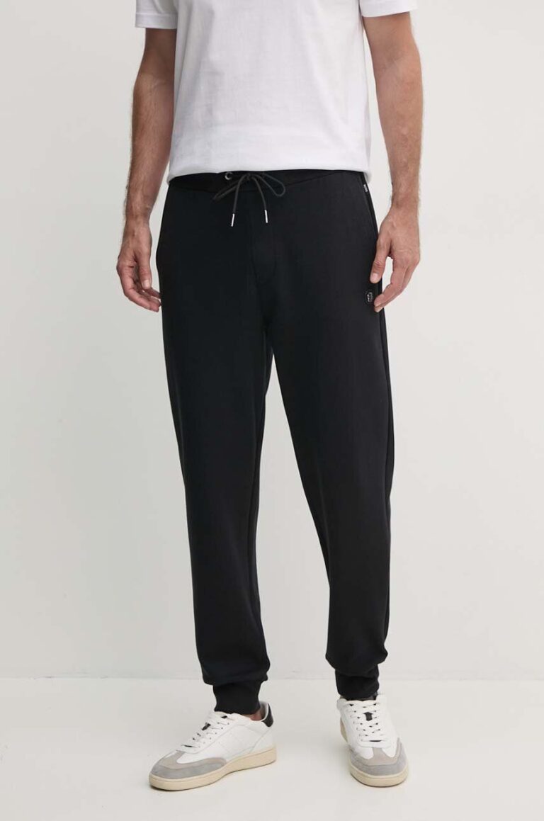 BOSS pantaloni de trening culoarea negru