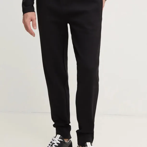 BOSS pantaloni de trening din bumbac culoarea negru