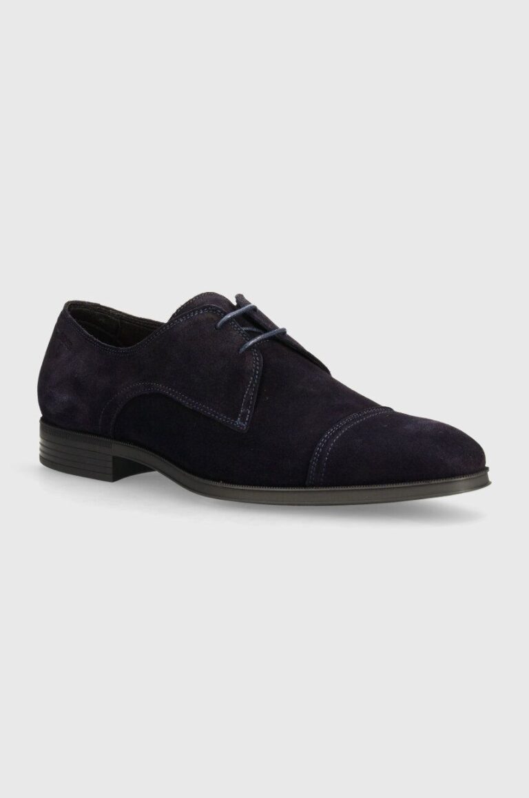 BOSS pantofi de piele intoarsa Theon barbati