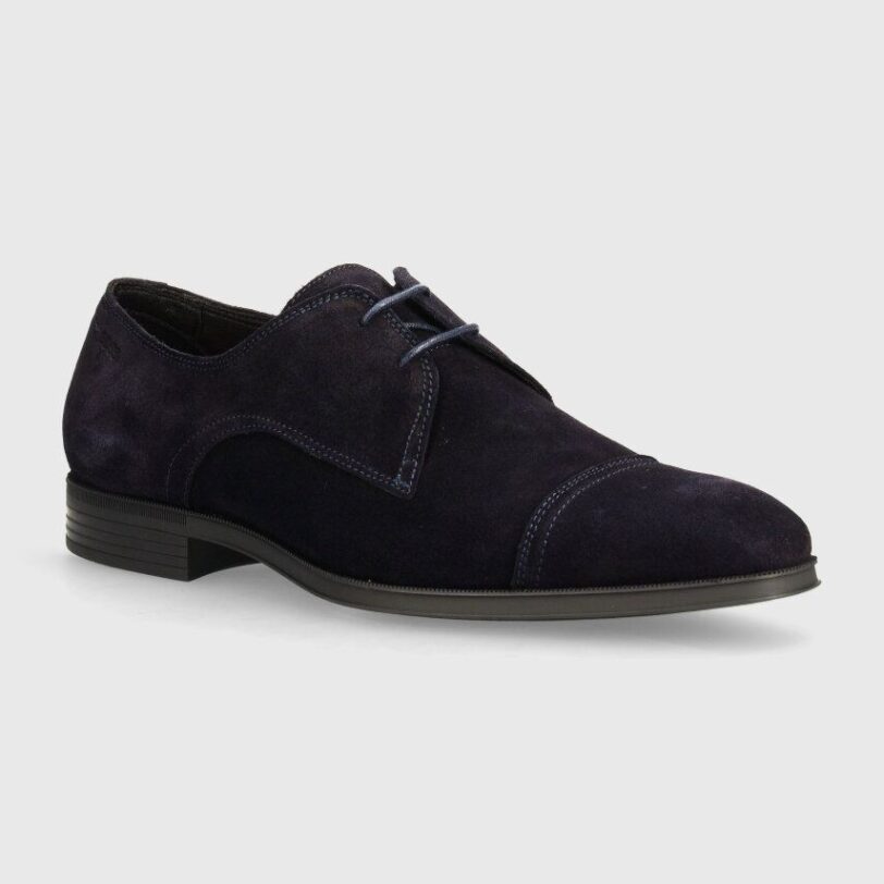 BOSS pantofi de piele intoarsa Theon barbati