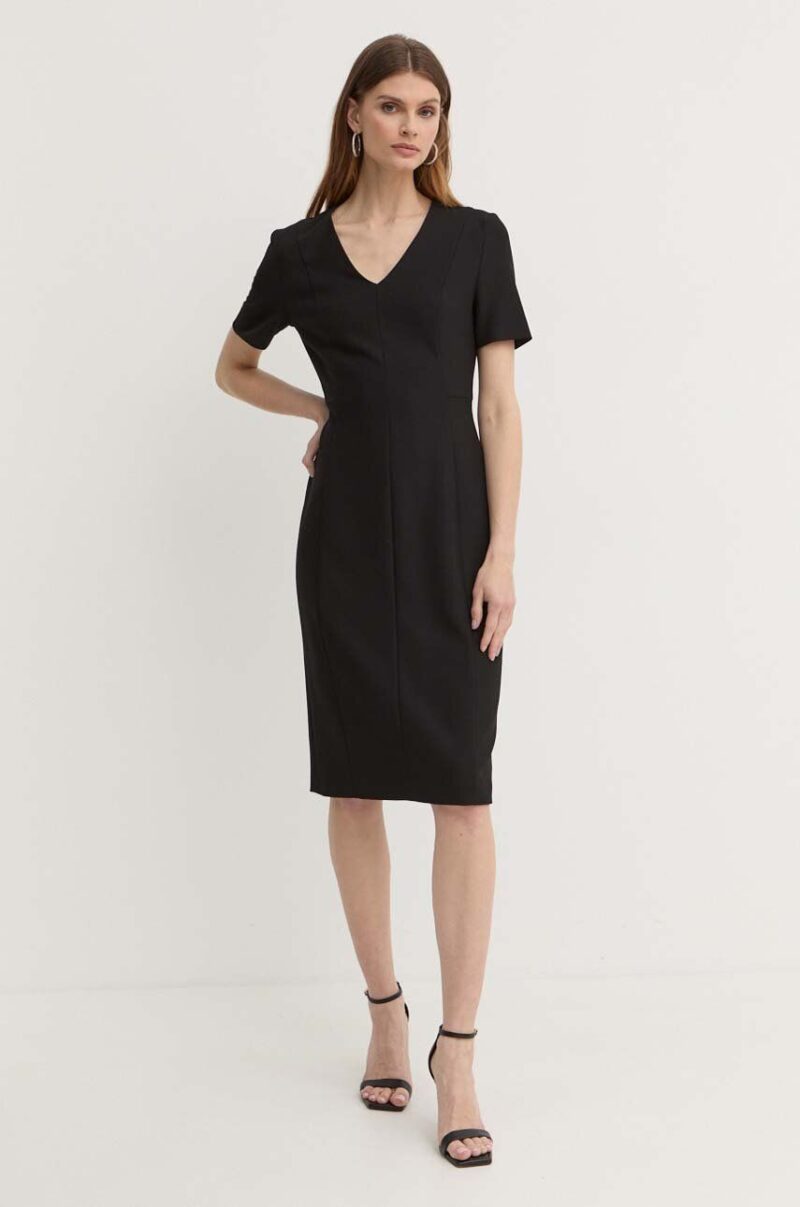 BOSS rochie culoarea negru