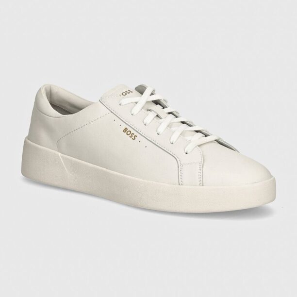 BOSS sneakers din piele Belwar culoarea alb