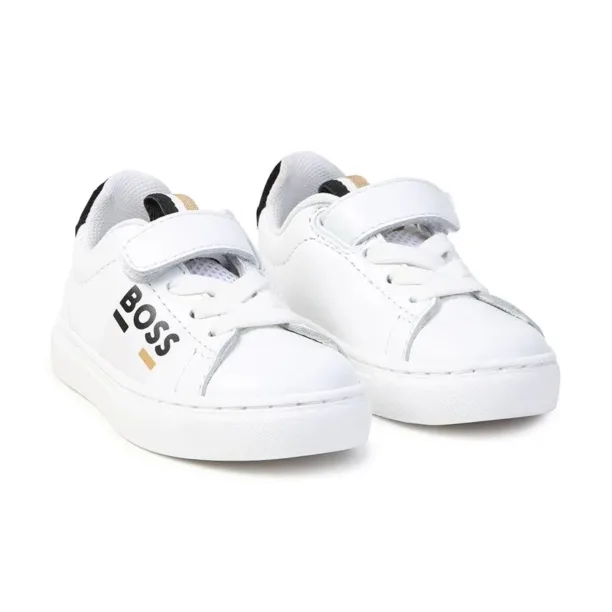 BOSS sneakers pentru copii culoarea alb