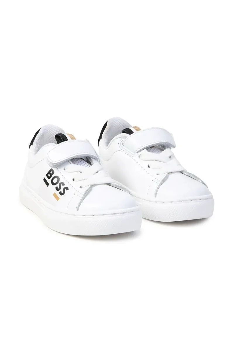 BOSS sneakers pentru copii culoarea alb