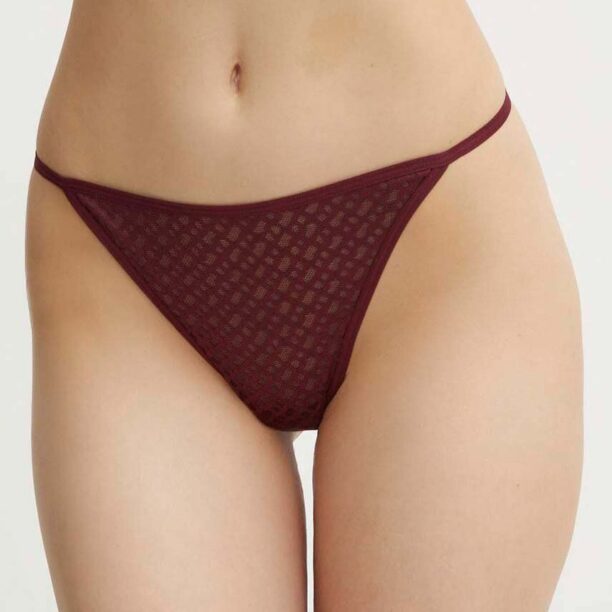 BOSS tanga culoarea bordo