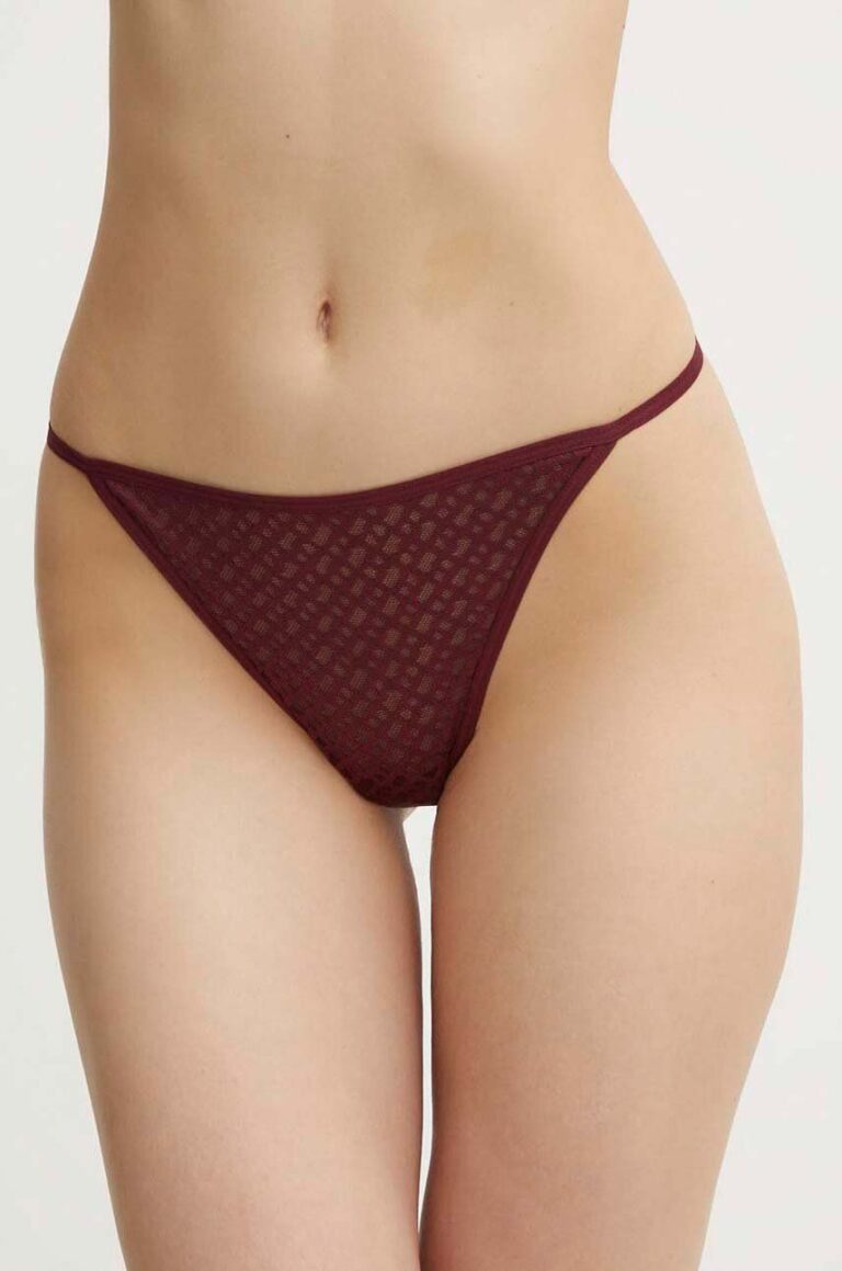 BOSS tanga culoarea bordo