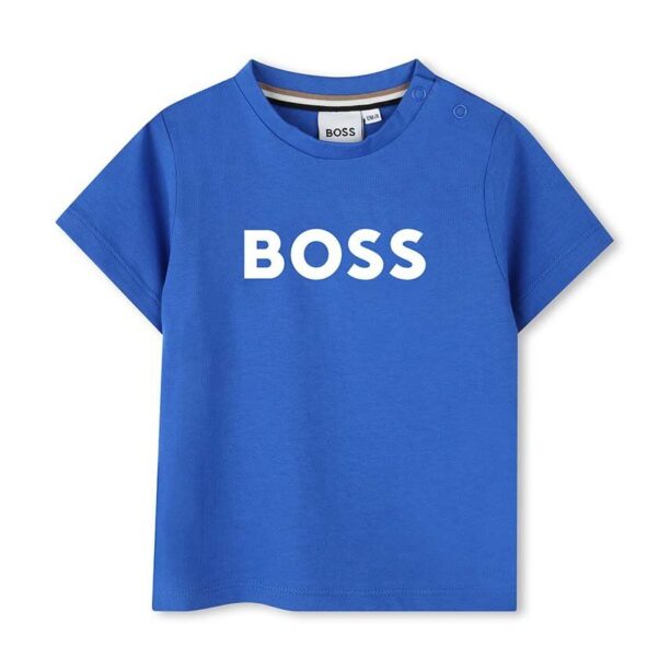 BOSS tricou din bumbac pentru bebelusi cu imprimeu