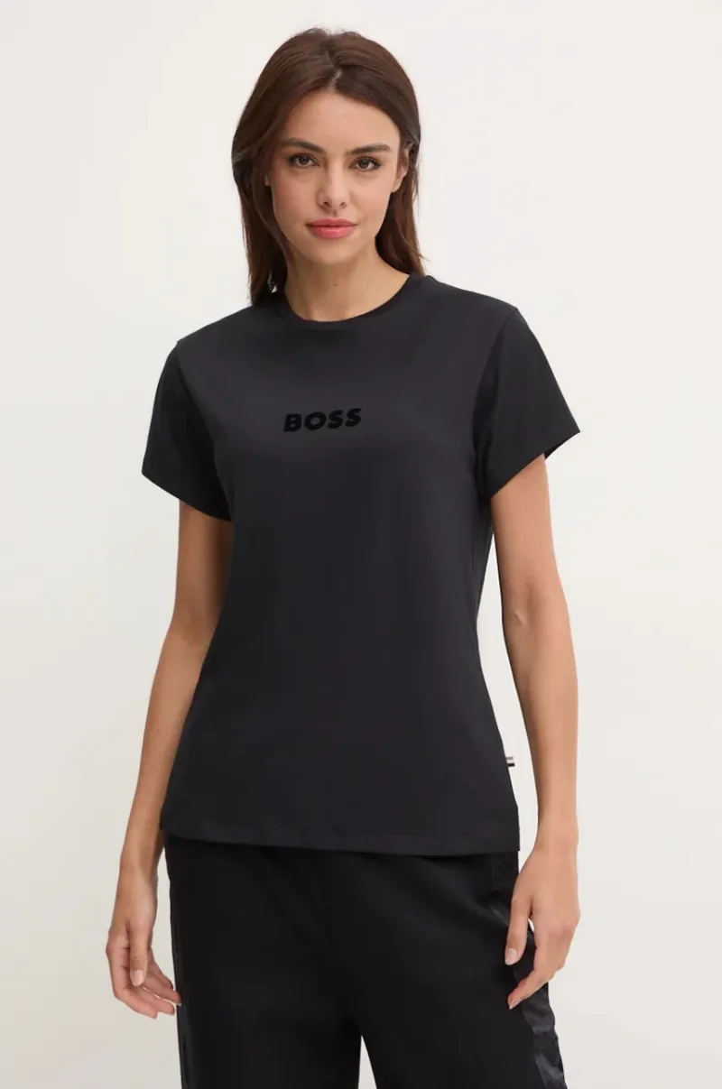 BOSS tricou lounge culoarea negru