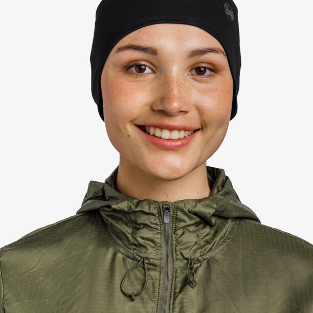 Bandă pentru cap Buff Windproof Headband - grey logo preţ