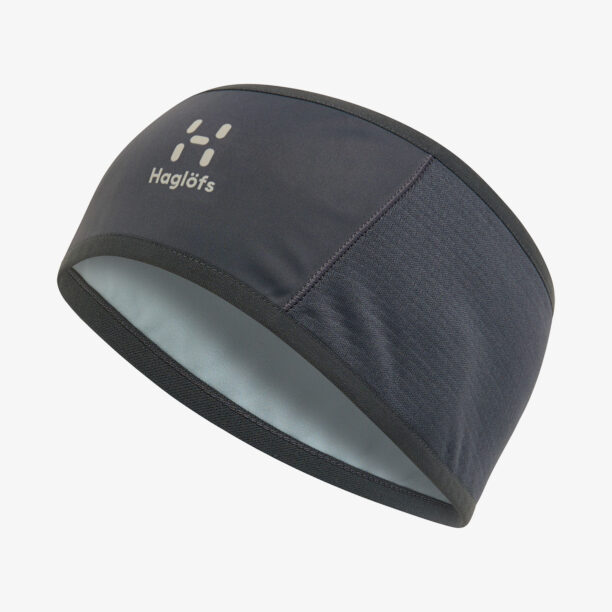 Bandă pentru cap Haglofs L.I.M Hybrid Windstopper Headband - magnetite