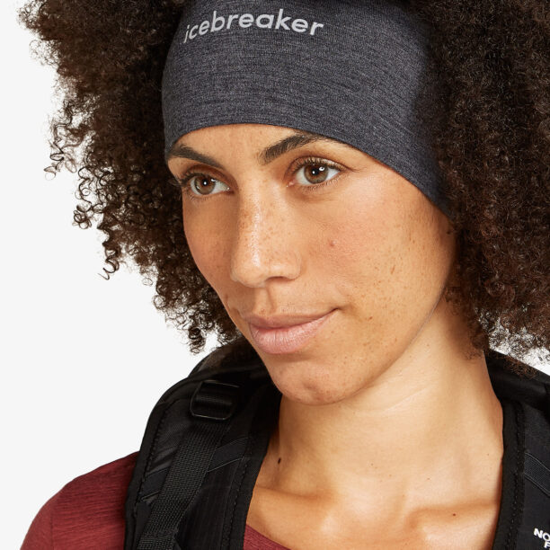 Bandă pentru cap Icebreaker Merino 200 Oasis Headband - jet hthr preţ