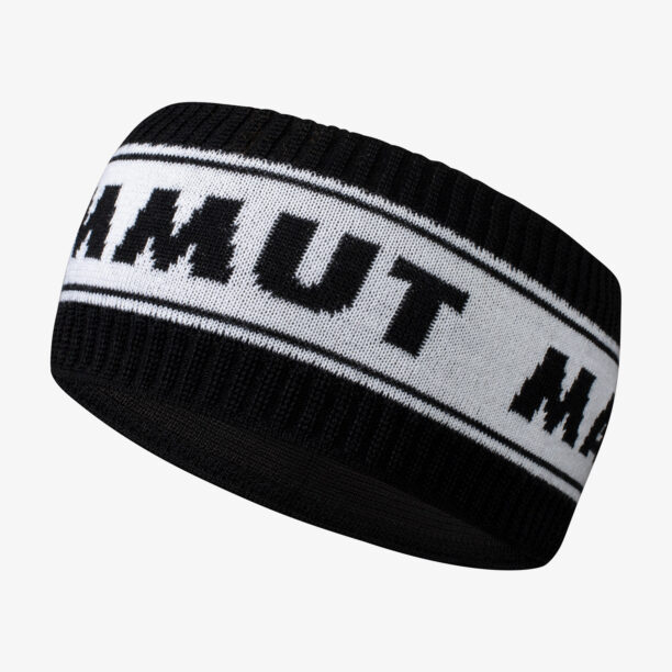 Bandă pentru cap Mammut Peaks Headband - blk/white