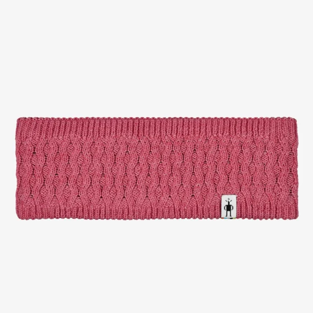 Bandă pentru cap Smartwool Fleece Lined Headband - garden pink heather