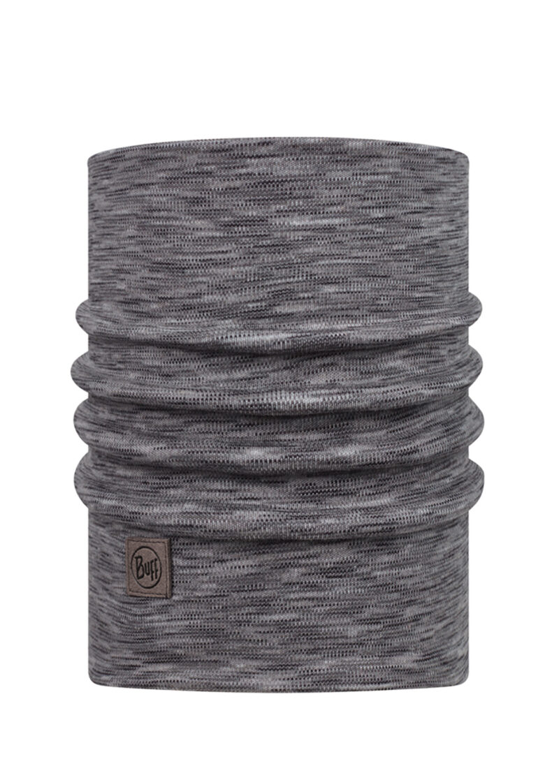 Bandana circulara Buff Heavyweight Merino Wool - multistripes fog grey