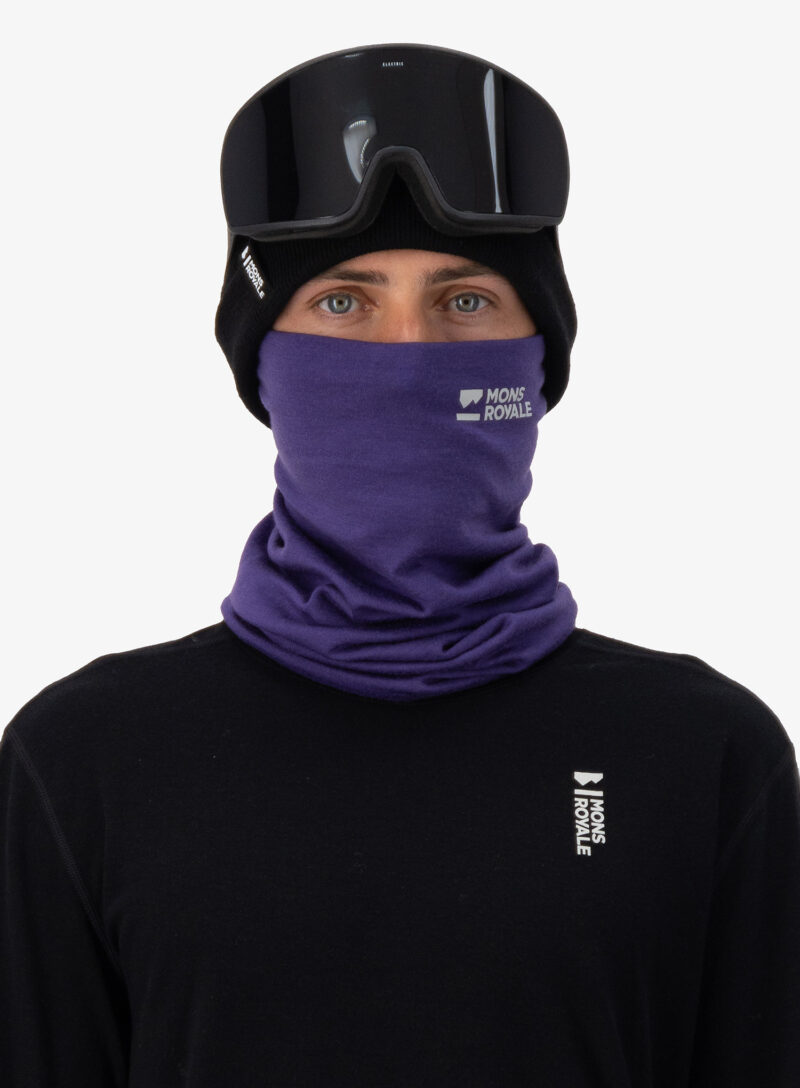 Bandana circulara Mons Royale Double Up Neckwarmer - violet preţ