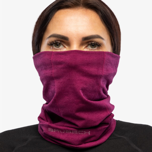 Preţ Bandana multifunctionala Brubeck Wool Neck Gaiter - plum