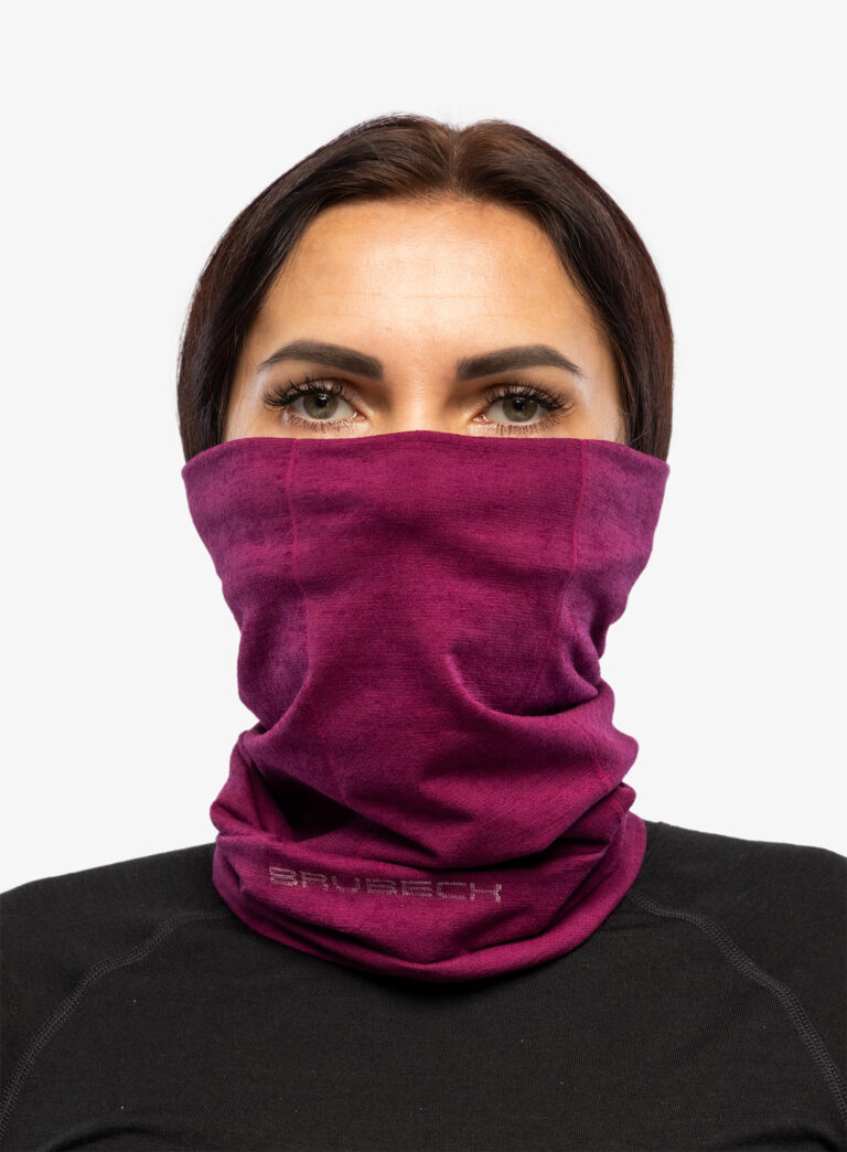 Preţ Bandana multifunctionala Brubeck Wool Neck Gaiter - plum