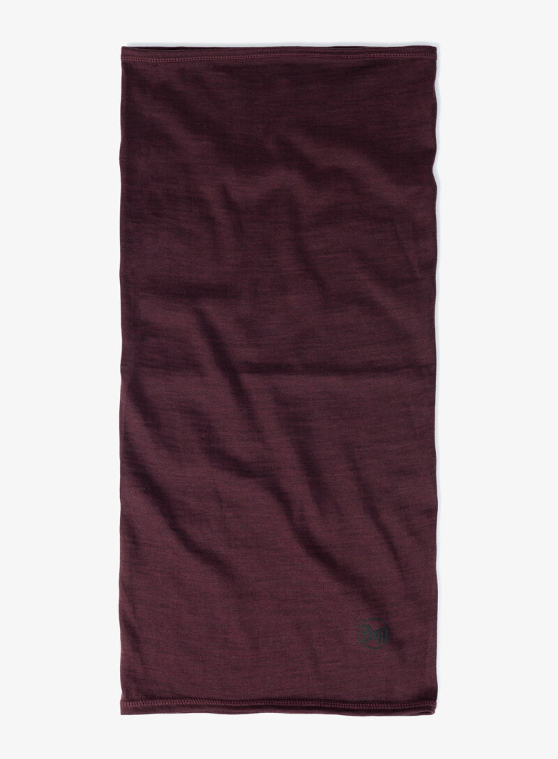 Bandana multifunctionala Buff Lightweight Merino Wool - solid garnet