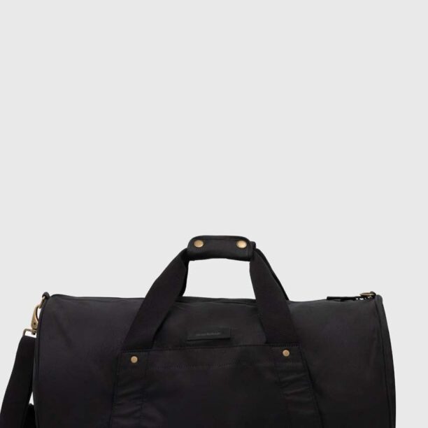 Barbour geanta Explorer Wax Duffle Bag culoarea negru