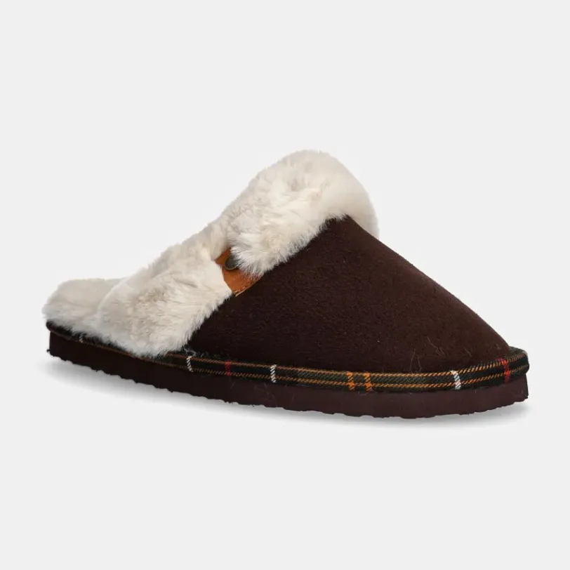 Barbour papuci de casa Claudia culoarea maro