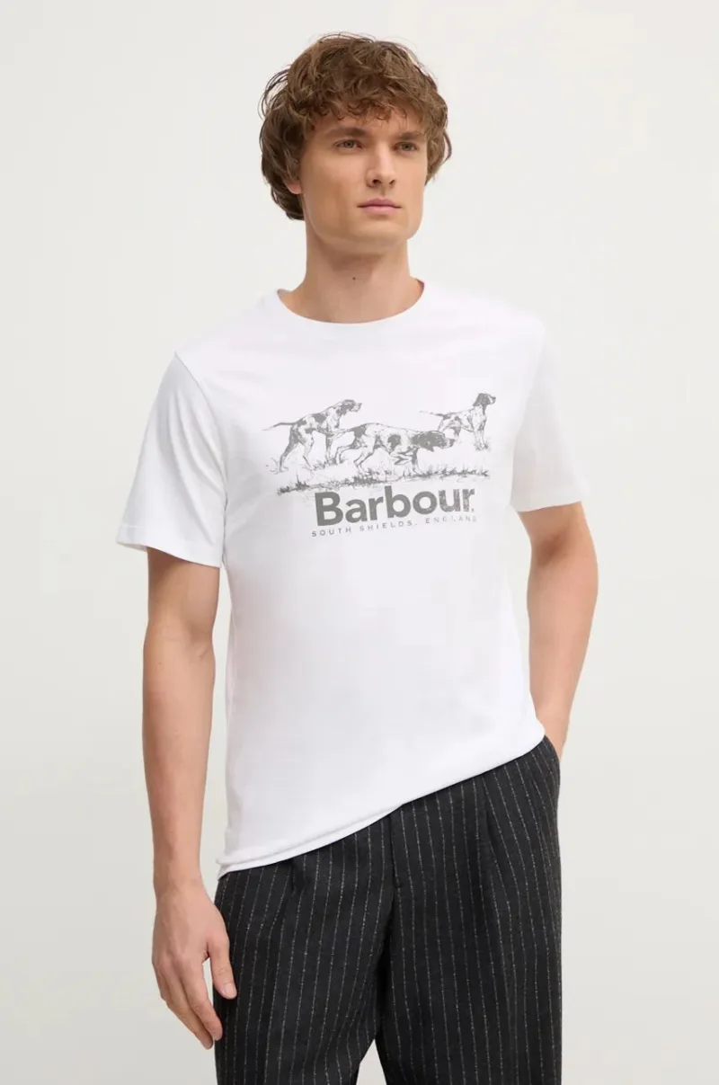 Barbour tricou din bumbac barbati