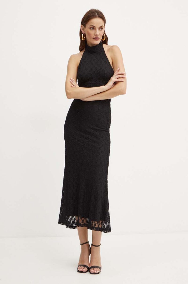 Bardot rochie OLA culoarea negru