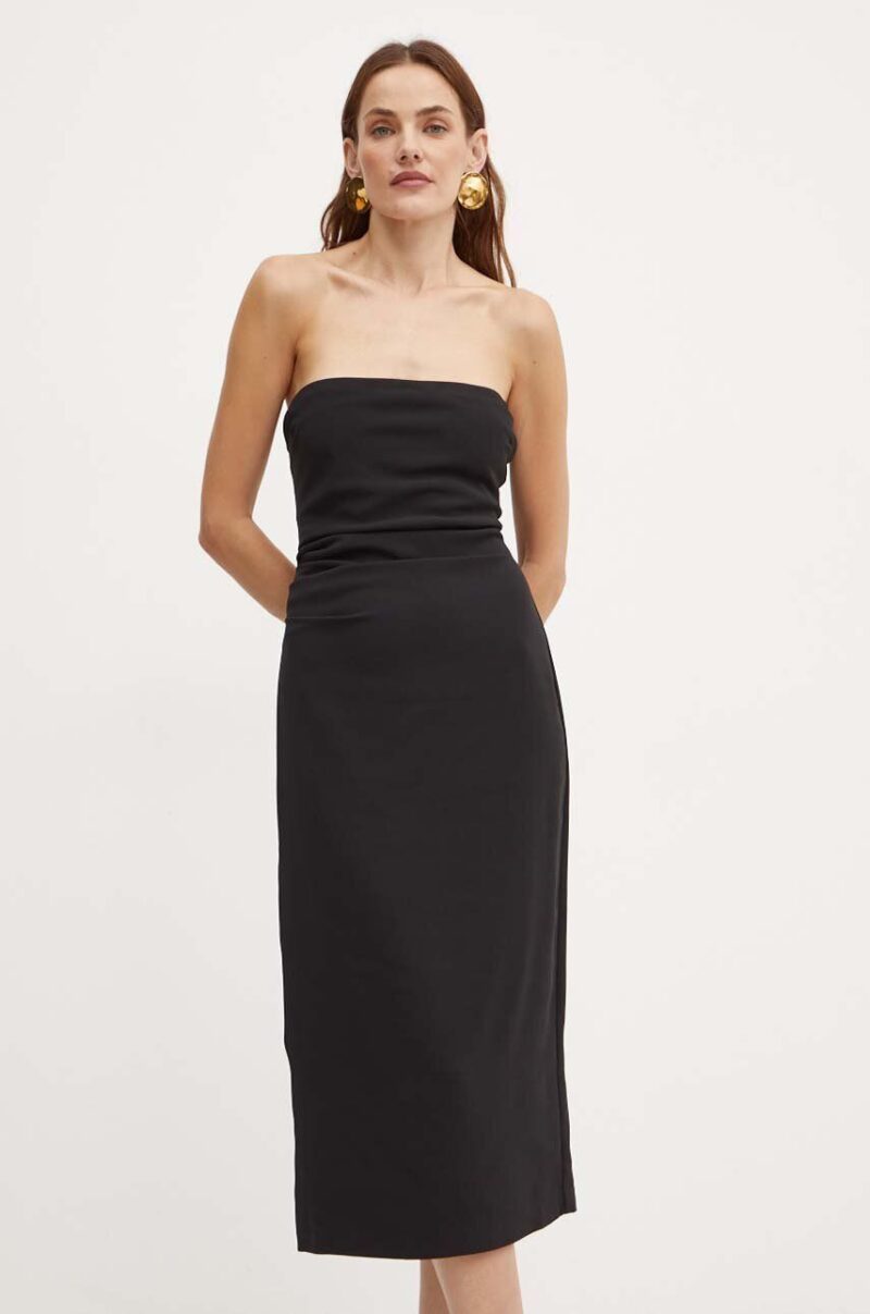 Bardot rochie WINSLOW culoarea negru